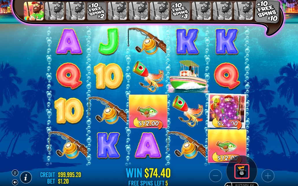 Wild landing in Free Spins beside money symbols