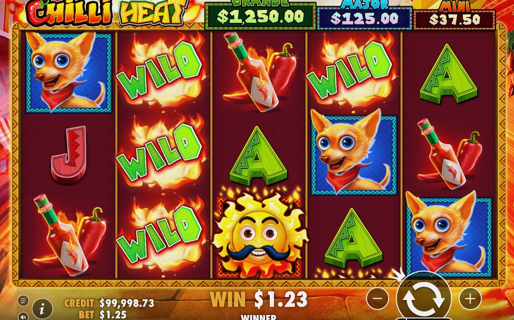 Win screen: matching symbols on a payline