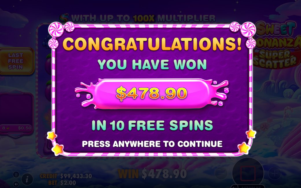 Tumble win with MULTIPLIER BOMB values added and multiplied