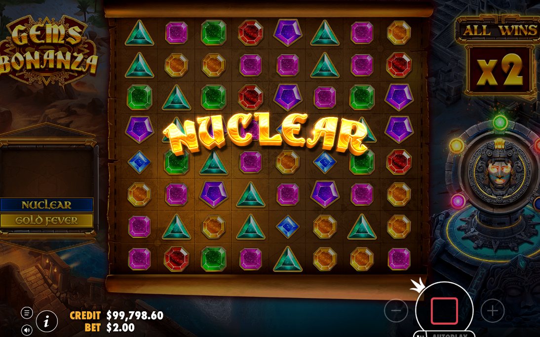 Gold Fever bonus round showing the current level